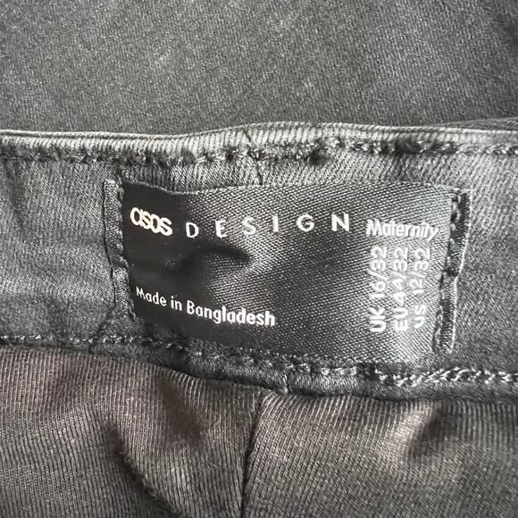 Asos Washed Black Maternity Ultimate Skinny Jeans, US12 - Picture 5 of 8